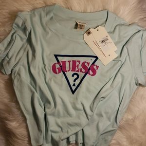 Guess Originals Teeshirt Sz XS/TP WOW Babyblue New